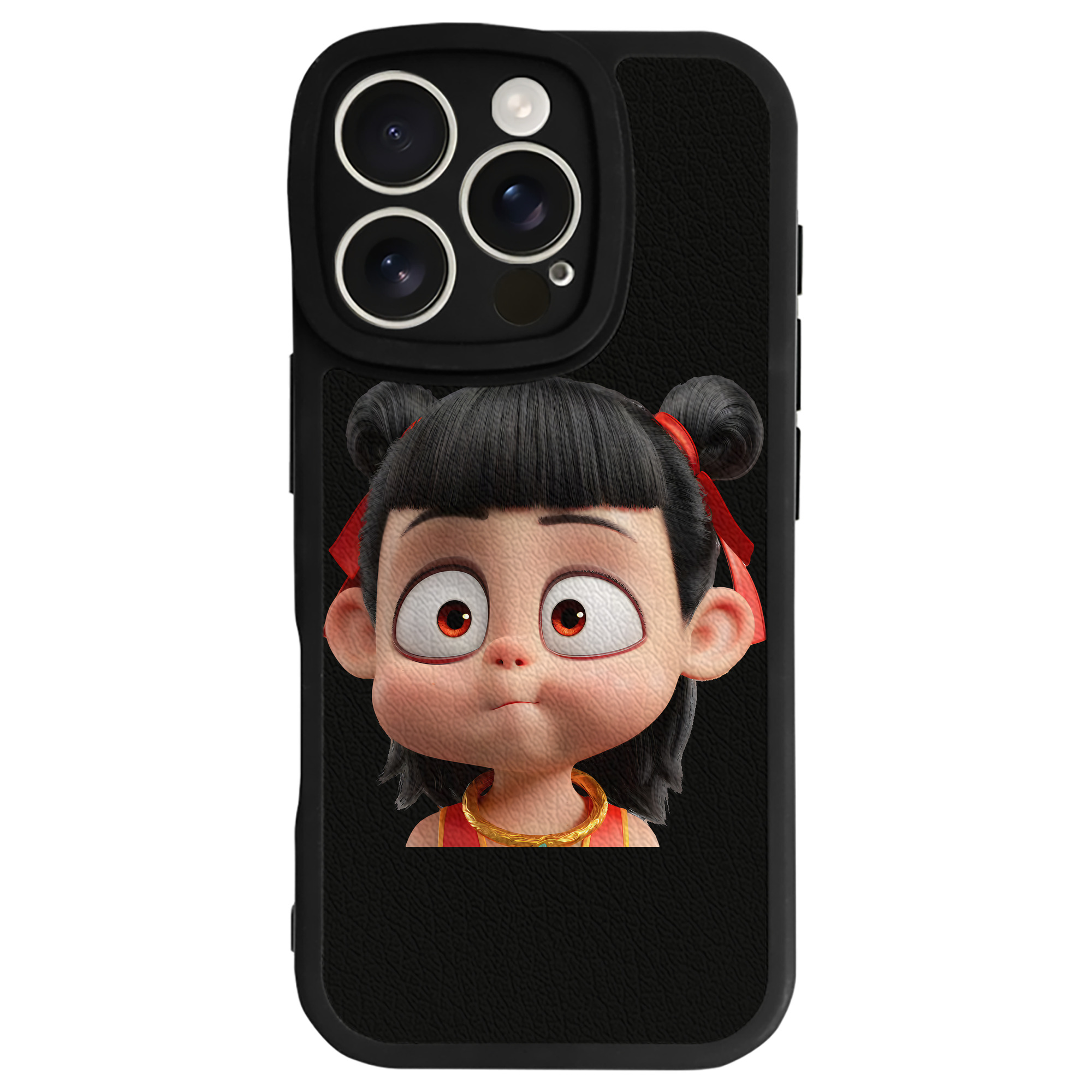 （画像用） Ne Zha 2 ナタ 魔童の大暴れ 【iPhone 16シリーズ対応】シリコンスマホケース（レザー調） 材質：シリコン